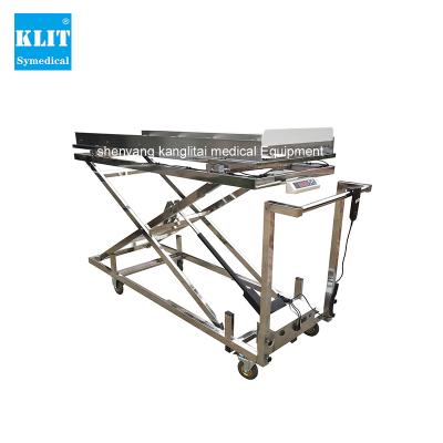 China American lift mortuary trolley scissor corpse corpse style electric mortuary lifter for sale