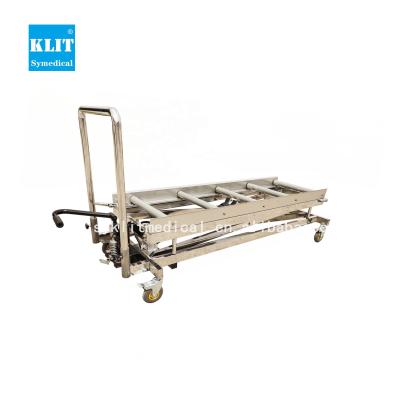 China American Style Hot Sale Equipment Coffin Transfer Trolley Corpse Mortuary Trolley for sale