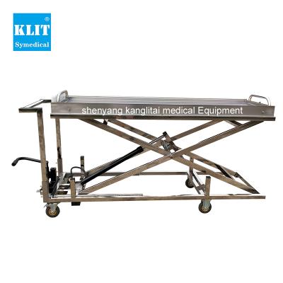 China American Mortuary Mortuary Body Elevator Mortuary Hydraulic Circuit Stretcher Trolley Trolley Trolley Mortuary Style Body Refrigerators Mortuary Elevator for sale