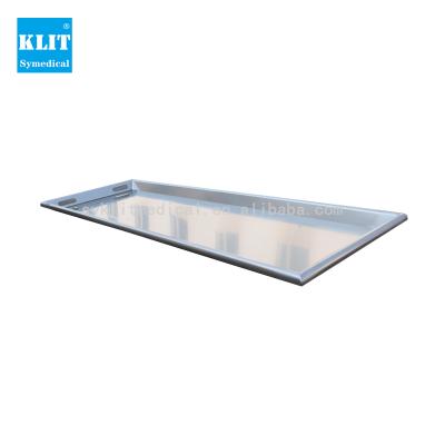 China American Style Mortuary Equipment Transport Trolley Stainless Steel Body Medical Mortuary Tray for sale