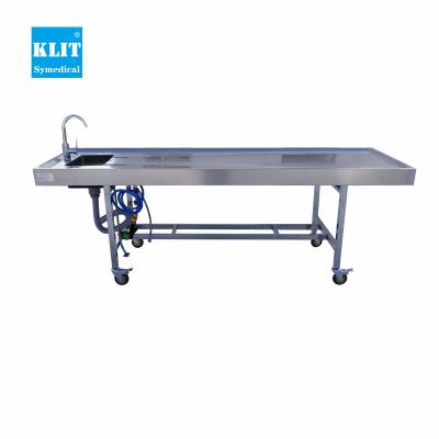 China China Supplier Contemporary Dissection Table 304 Stainless Steel Autopsy Mortuary Table for sale