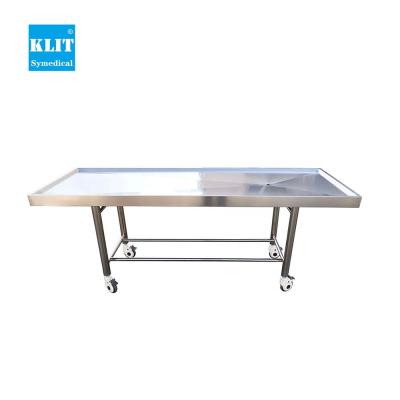 China American Style Hospital Body Washing Autopsy Funeral Corpse Dissection Table for sale