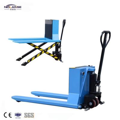 China Engineering Building Construction Cylinder Ty Factory Direct Selling Electric Or Manual Scissor Pallet Truck Heavy Lift for sale