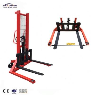 China Engineering type manual hand lift stacker building construction cylinder factory price 200kg light price for sale