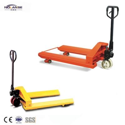 China Engineering High Quality Building Construction Cylinder Custom Hand Fork Short Pallet Jack Hydraulic Pallet Truck 2.5 Ton for sale