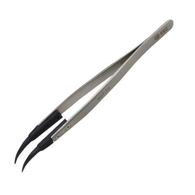 China Eyelash Extension Heat Resistant Tweezers With Replaceable Sharp Tip DIY Tools for sale