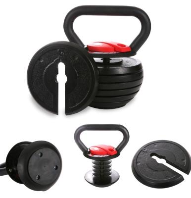 China Durable Adjustable Kettlebell 9kg 18kg 20lb 40lb Unisex Fitness Equipment Indoor Sports Indoor Sports Kettlebell for sale