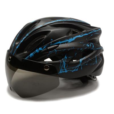 China Magnetic Full Face Mountain Motorcycle Riding Helmet Goggles Durable Bicycle Helmet for sale