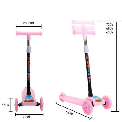 China Kid 3 Wheel Folding Adjustable Electric Kids Kick Scooter Jet Scooters With Led Lights for sale