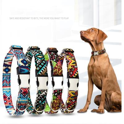 China Personalized Adjustable Nylon Collar Safe Pet Shaping Pet Collar Fashion Luxury Dog Collar for sale