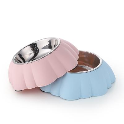 China Stored Pet Supplies 2021 Dog Portable Pet Bowl Stainless Steel Pet Feeder for sale