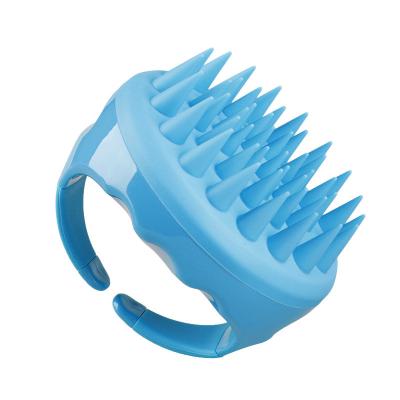 China Anti Knot Stored Brush Pet Hair Throwing Tool Pet Massage Bath Brush With Soap Dispenser for sale