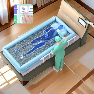 China Easy Operated Comfort care bed for elderly and incontinents with automatic bowel discharging and in bed bathing able to be home medical device for sale