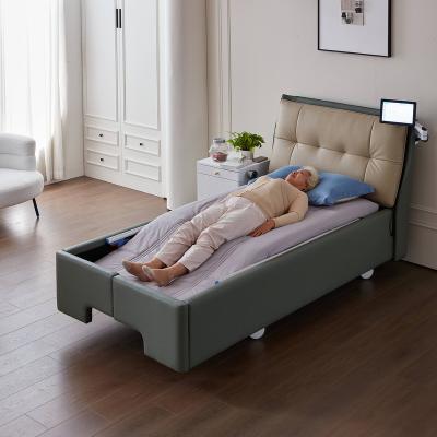 China Home care Easy to operate freely adjust the lifting and lowering of the legs intelligent nursing bed for for incontinent people to use for sale