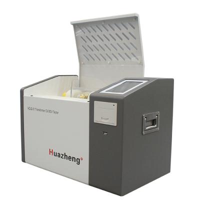 China 0â „ ƒ ~45â „ ƒ Huazheng Oil BDV Automatic Transformer 100kV Transformer Oil bdv Tester Electric Tester Prices for sale