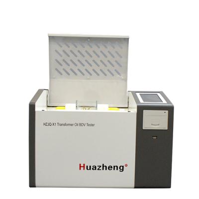 China 0â „ ƒ ~45â „ ƒ Huazheng Transformer Oil BDV Portable Electric Oil Tester BDV Dielectric Strength Testing Kit 100 KV for sale