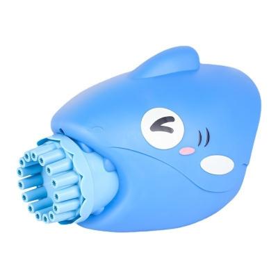 China 15 Hole Bubble Gun Shark Bubble Machine Plastics And Children Automatic Electronic Components Celebrity Boy Girl Hot Heart Outdoor Blowing Machine Internet Toys for sale