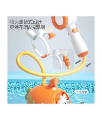 China New Design Electric Submersible Shower Paddling Come With Batteries Electric Baby Bathtub Toys for sale