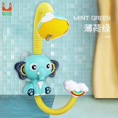 China Splashing border toy with the same section of electric elephant shower children playing in the bathroom baby shower toys water jet for sale