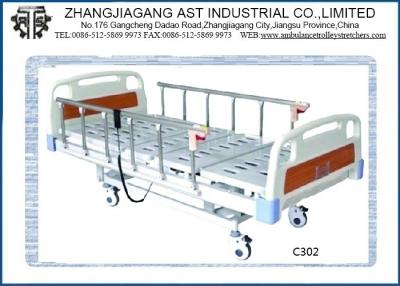 China Aluminum Alloy Siderail Electric Hospital Bed Three Function with Linak Motor for sale