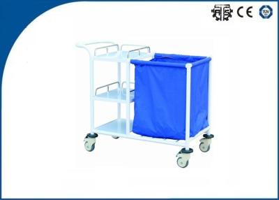 China Three Layer Patients Laundry Collecting Trolley Hospital Medical Trolley with 3 layers for sale