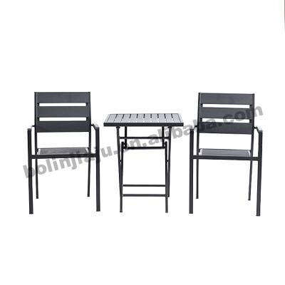 China Modern Best Outdoor Garden Furniture Dining Tables And Outdoor Plastic Wooden Garden Chairs for sale