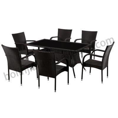 China Factory Price Modern Water Proof Furniture Chair And Table Rattan Outdoor Table And Chair for sale