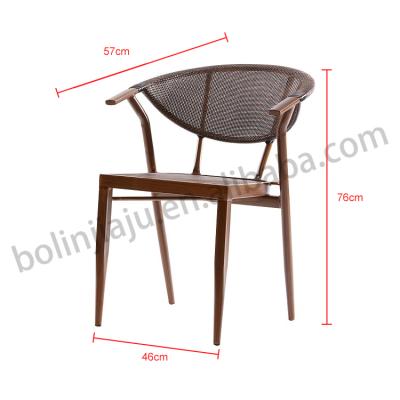 China Modern manufacturers supply metal restaurant chair garden chair garden chairs for sale