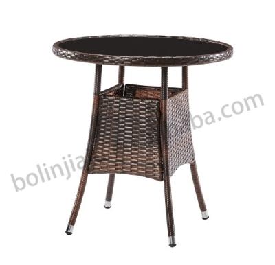 China Best quality durable modern bottom basket rattan coffee table rattan outdoor dining table for sale