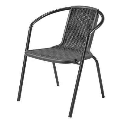 China Modern Plastic Waterproof Sunscreen Wholesale Chair Langfang Plastic Chairs Garden Dining Plastic Rattan Chair for sale