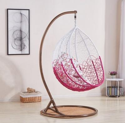 China Regular hot sale modern hotel style outdoor egg shaped wicker rattan swing chair for sale