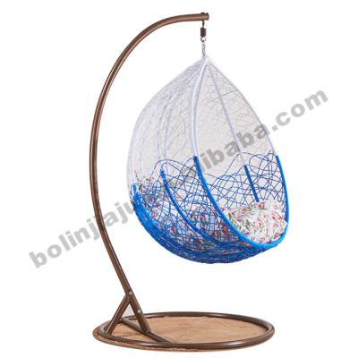 China Regular Rattan Egg Chair Outdoor Furniture Modern Hanging With Cushion Outdoor Garden Egg Chair for sale