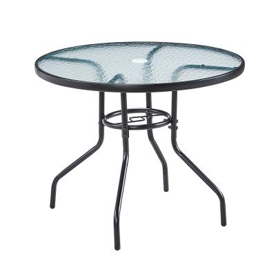 China New Listing DINING TABLE Life Metal Glass Dining Table Family Living Table for sale