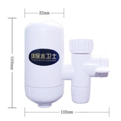 China Mini Faucet Tap Water Filter Easy Operation Ceramic Filter Element for sale