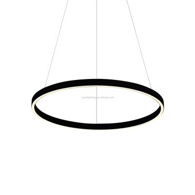 China Modern Simple Modern Design Office Lighting Profile Lamp Aluminum Circular Chandelier Led Trunk Light for sale