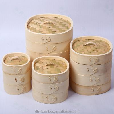 China Sustainable Eco - Friendly Square Shaped Handmade Bamboo Food Steamer For Sale for sale