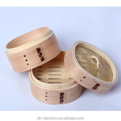 China Sustainable High Quality Eco-Friendly Square Shaped Optima Wooden Steamer Basket Food Steamer Handmade Bamboo Basket For Sale for sale