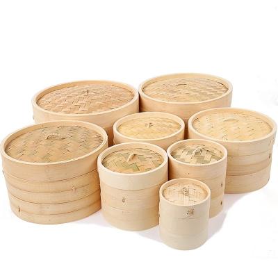 China Viable Wholesale Mini Dim Sum Bamboo Steamer Basket For Food Steamer Basket for sale