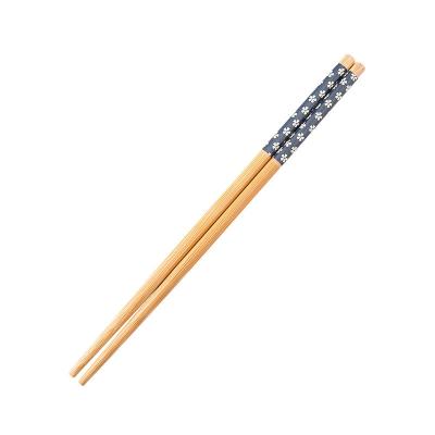 China Viable Custom Reusable Printed Bamboo Wooden Chopsticks for sale