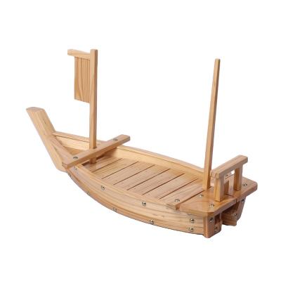 China Bamboo Serving Sushi Tool Wholesale Viable Bamboo Sushi Boat And Wooden Sushi Food Rack for sale