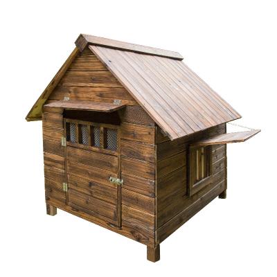 China Sustainable Wholesale High Quality Eco-Friendly Outdoor Wooden Outdoor Pet House Outdoor Kennel for sale