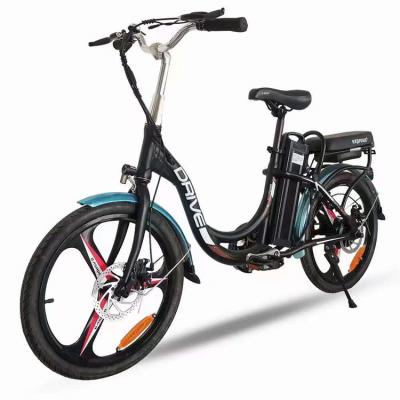 China 20 Inch 240w 48v 15Ah Lithium Battery Ladies City Bike Aid E Bike Help City Electric Bicycle EN15194 for sale