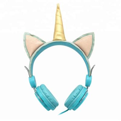 China Headband Wired OEM Unicorn Headphones Good Gift Items For Kids for sale