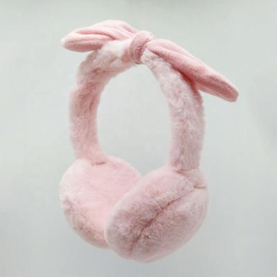 China Headband Winter Use Plush Earphone Earphone With Earmuff OEM Wire Earphone for sale