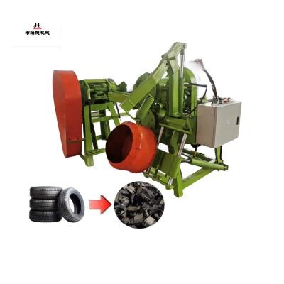 China Building Material Shops Rubber powder tire recycling machine/automatic waste tire cutting equipment for sale