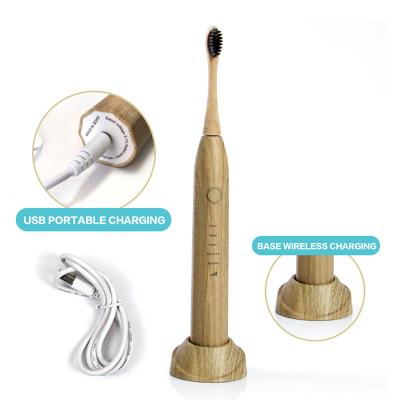 Cina Plastic free bamboo toothbrush electric toothbrush bamboo bristle replacement in vendita