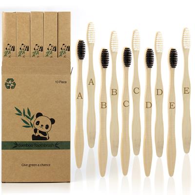 China 2020 custom logo vietnam soft bamboo toothbrush set bamboo tooth brush wholesale for sale