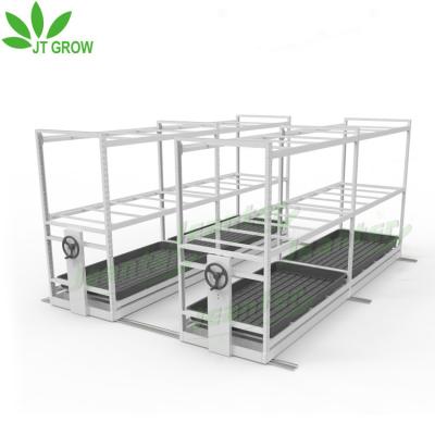 China Plant Growth USA Plants Hydroponic Indoor Hydroponic System Grow Mobile Aisle Shelving System for sale