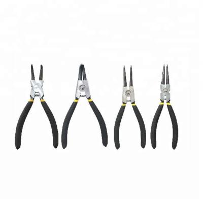 China Professional PVC Handle Good Hand Feeling Factory Price DIY Tool 45# Carbon Steel Snap Ring Pliers for sale