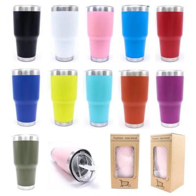 China PORTABLE Stainless Steel 30oz Sublimation Vacuum Tumbler Powder Coated Tumbler for sale